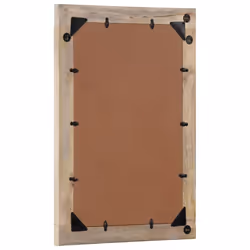vidaXL Bathroom Mirror Wall Mirror Vanity Mirror Solid Wood Mango and Glass