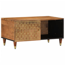 vidaXL Coffee Table Hallway Centre Tea End Table Side Table Solid Wood Mango - honey brown