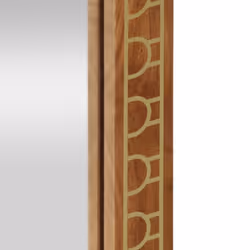 vidaXL Bathroom Mirror Make up Wall Mounted Mirror Solid Wood Mango and Glass - Additional view 6