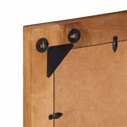 vidaXL Bathroom Mirror Make up Wall Mounted Mirror Solid Wood Mango and Glass - Additional view 7