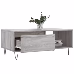 vidaXL Coffee Table Side Table End Accent Telephone Sofa Table Engineered Wood - grey sonoma