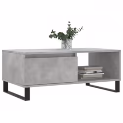 vidaXL Coffee Table Side Table End Accent Telephone Sofa Table Engineered Wood - concrete grey