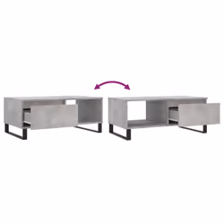 vidaXL Coffee Table Side Table End Accent Telephone Sofa Table Engineered Wood - concrete grey - Additional view 8