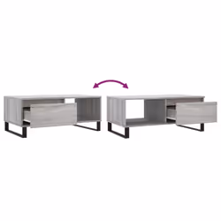 vidaXL Coffee Table Side Table End Accent Telephone Sofa Table Engineered Wood - grey sonoma - Additional view 8