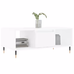 vidaXL Coffee Table Side Table End Accent Telephone Sofa Table Engineered Wood - white