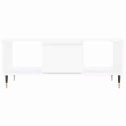 vidaXL Coffee Table Side Table End Accent Telephone Sofa Table Engineered Wood - white - Additional view 4