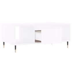 vidaXL Coffee Table Side Table End Accent Telephone Sofa Table Engineered Wood - white - Additional view 5