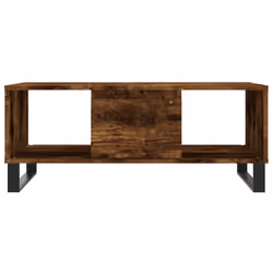 vidaXL Coffee Table Side Table End Accent Telephone Sofa Table Engineered Wood - smoked oak - Additional view 4