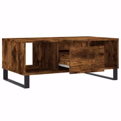 vidaXL Coffee Table Side Table End Accent Telephone Sofa Table Engineered Wood - smoked oak - Additional view 5
