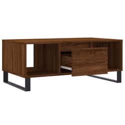 vidaXL Coffee Table Side Table End Accent Telephone Sofa Table Engineered Wood - brown oak - Additional view 5
