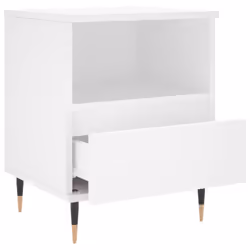vidaXL Bedside Cabinets Nightstand Side Table Bed Cabinet Engineered Wood - white, 2 pcs - Additional view 5