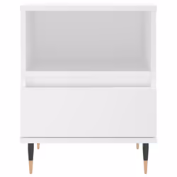 vidaXL Bedside Cabinets Nightstand Side Table Bed Cabinet Engineered Wood - white, 2 pcs - Additional view 6
