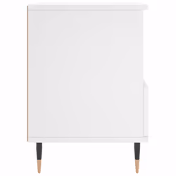 vidaXL Bedside Cabinets Nightstand Side Table Bed Cabinet Engineered Wood - white, 2 pcs - Additional view 7