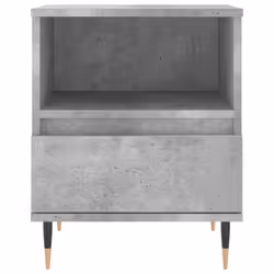 vidaXL Bedside Cabinets Nightstand Side Table Bed Cabinet Engineered Wood - concrete grey, 1 pcs - Additional view 4