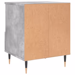 vidaXL Bedside Cabinets Nightstand Side Table Bed Cabinet Engineered Wood - concrete grey, 1 pcs - Additional view 7
