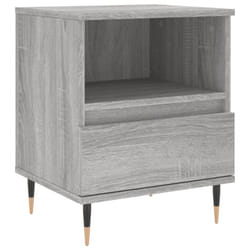 vidaXL Bedside Cabinets Nightstand Side Table Bed Cabinet Engineered Wood - grey sonoma, 1 pcs