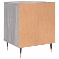 vidaXL Bedside Cabinets Nightstand Side Table Bed Cabinet Engineered Wood - grey sonoma, 1 pcs - Additional view 7