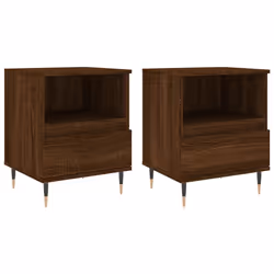 VidaXL 830619, Oak, Metal, Wood, 400 mm, 350 mm, 500 mm, 2 pc(s)