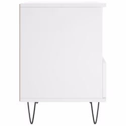 vidaXL Bedside Cabinets Nightstand Side Table Bed Cabinet Engineered Wood - white, 1 pcs - Additional view 6