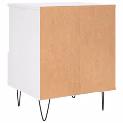 vidaXL Bedside Cabinets Nightstand Side Table Bed Cabinet Engineered Wood - white, 1 pcs - Additional view 7