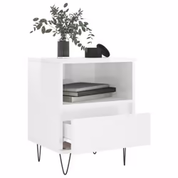 VidaXL 830624 nightstand/bedside table White - Additional view 4