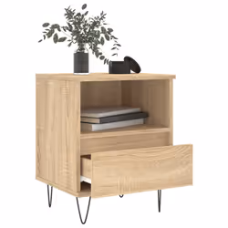 VidaXL 830626 nightstand/bedside table Oak - Additional view 4