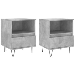 VidaXL 830629 nightstand/bedside table Concrete colour