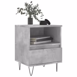 VidaXL 830629 nightstand/bedside table Concrete colour
