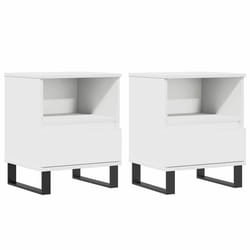 VidaXL 830637 nightstand/bedside table White