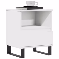 VidaXL 830637 nightstand/bedside table White - Additional view 4