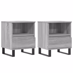 VidaXL 830649, Oak, Metal, Wood, 400 mm, 350 mm, 500 mm, 2 pc(s)