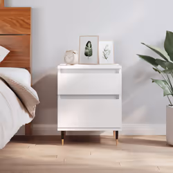 VidaXL 830652 nightstand/bedside table White