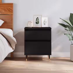 VidaXL 830654 nightstand/bedside table Black - Additional view 2