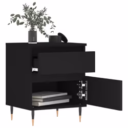 VidaXL 830654 nightstand/bedside table Black - Additional view 3