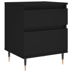 VidaXL 830655 nightstand/bedside table Black