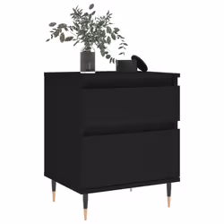 VidaXL 830655 nightstand/bedside table Black - Additional view 4