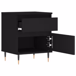 VidaXL 830655 nightstand/bedside table Black - Additional view 6