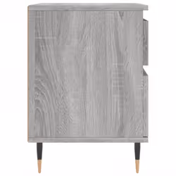 vidaXL Bedside Cabinets Nightstand Side Table Bed Cabinet Engineered Wood - grey sonoma, 2 pcs - Additional view 7