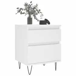 VidaXL 830669 nightstand/bedside table White - Additional view 4