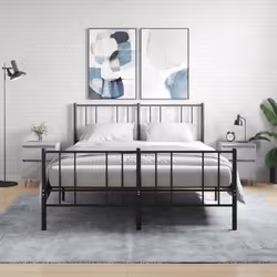 VidaXL 830677 nightstand/bedside table Concrete colour