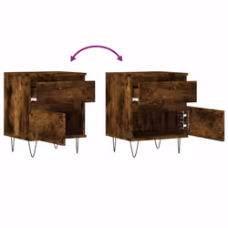 VidaXL 830679 nightstand/bedside table Oak - Additional view 9