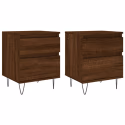 VidaXL 830683, Oak, Metal, Wood, 400 mm, 350 mm, 500 mm, 2 pc(s)