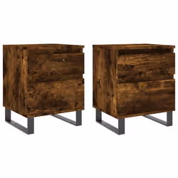 VidaXL 830695, Oak, Metal, Wood, 400 mm, 350 mm, 500 mm, 2 pc(s)