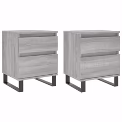 VidaXL 830697, Oak, Metal, Wood, 400 mm, 350 mm, 500 mm, 2 pc(s)