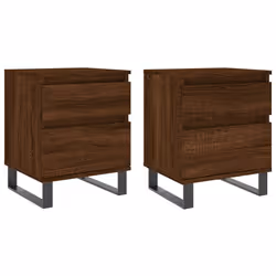 VidaXL 830699, Oak, Metal, Wood, 400 mm, 350 mm, 500 mm, 2 pc(s)