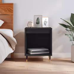 VidaXL 830702 nightstand/bedside table Black