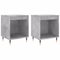 VidaXL 830709, Concrete colour, Metal, Wood, 400 mm, 350 mm, 500 mm, 2 pc(s)
