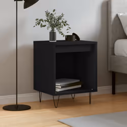 VidaXL 830719 nightstand/bedside table Black - Additional view 2