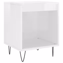 VidaXL 830720, White, Metal, Wood, 400 mm, 350 mm, 500 mm, 1 pc(s)