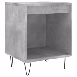 vidaXL Bedside Cabinets Nightstand Side Table Bed Cabinet Engineered Wood - concrete grey, 1 pcs